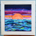 "Caribbean Sunset" Framed Kinusaiga Art